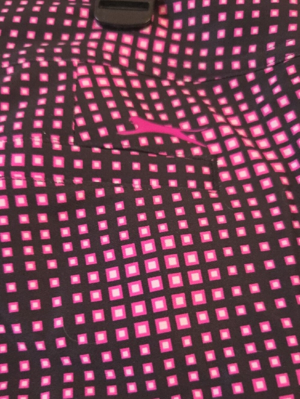 Slazenger Black and Pink High-Waist Patterned Golf Shorts - Picture 4 of 6